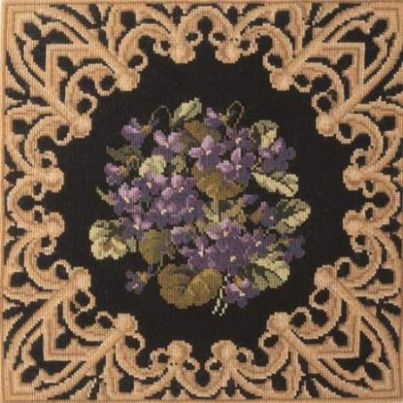 Elizabeth Bradley, Decorative Victorian, POSY OF VIOLETS - 16x16 pollici Elizabeth Bradley - 1