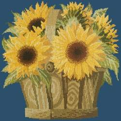 Elizabeth Bradley, Flower Pots, SUNFLOWER BASKET - 16x16 pollici Elizabeth Bradley - 1