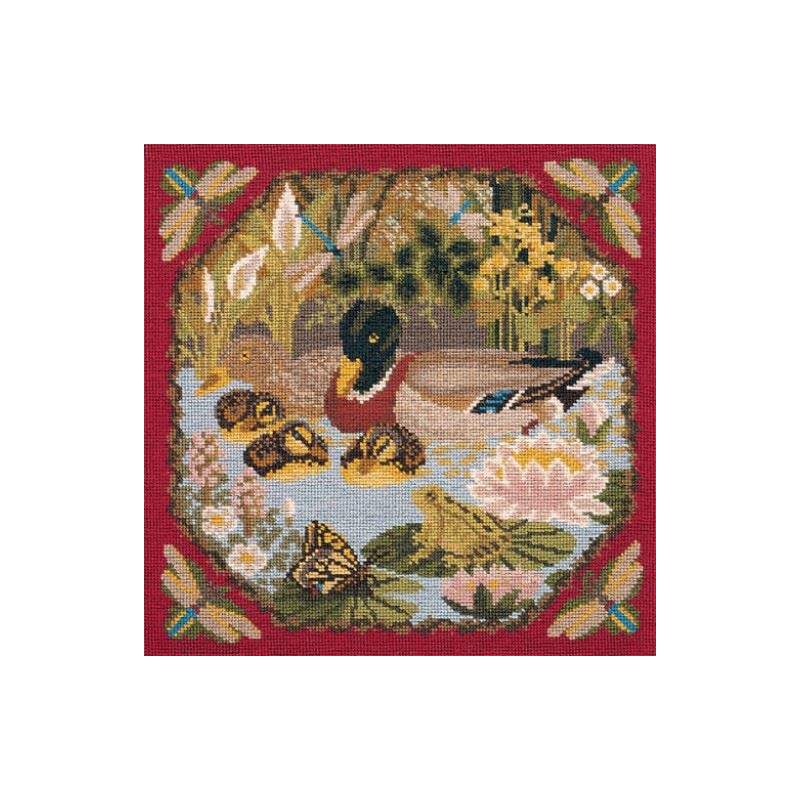 Elizabeth Bradley, Natural History, DUCK POND - 16x16 pollici Elizabeth Bradley - 1
