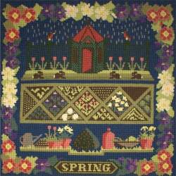 Elizabeth Bradley, Seasonal Samplers, SPRING SAMPLER - 16x16 pollici Elizabeth Bradley - 1