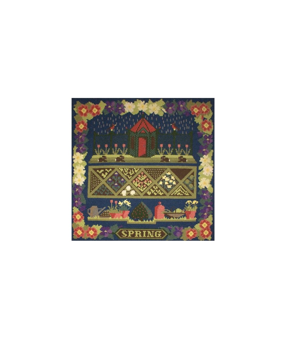 Elizabeth Bradley, Seasonal Samplers, SPRING SAMPLER - 16x16 pollici Elizabeth Bradley - 1