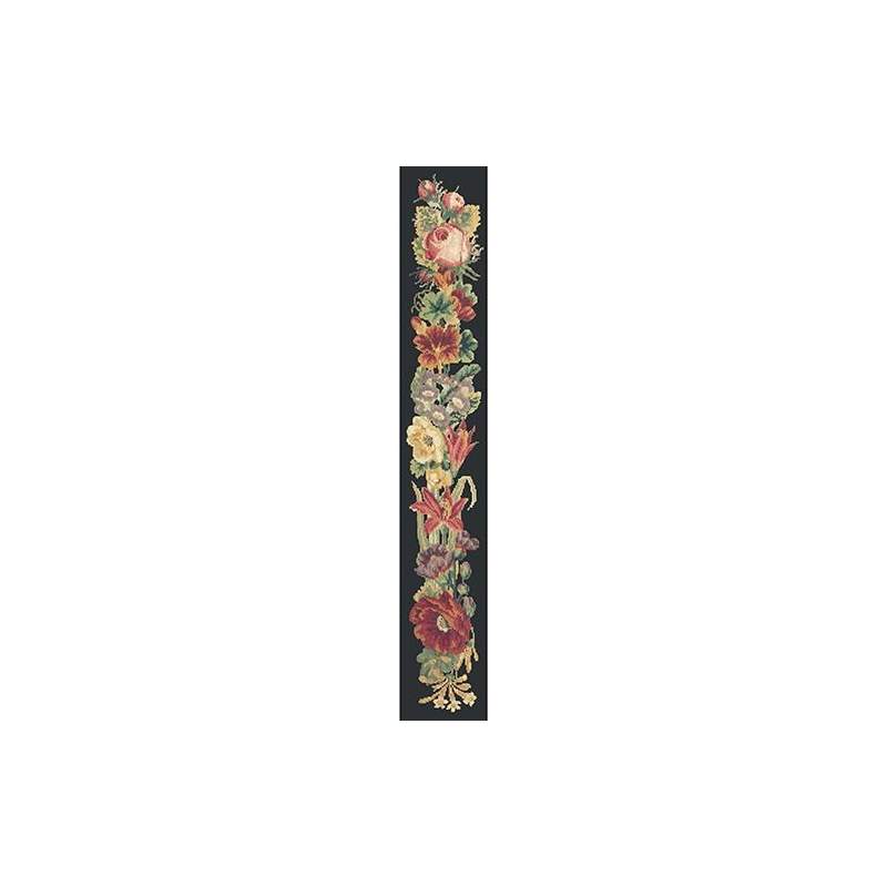 Elizabeth Bradley, Bell Pulls, VICTORIAN FLOWER BELL PULL - 46x6 pollici Elizabeth Bradley - 1