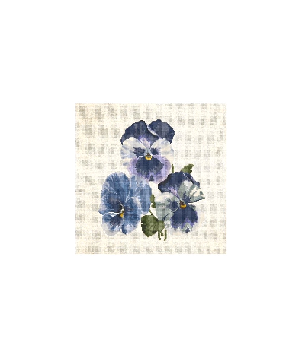 Elizabeth Bradley, Blooms, PANSIES - 16x16 pollici Elizabeth Bradley - 13
