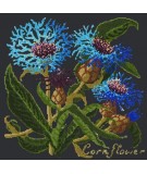 Elizabeth Bradley, Botanical Garden, CORNFLOWER - 16x16 pollici Elizabeth Bradley - 18