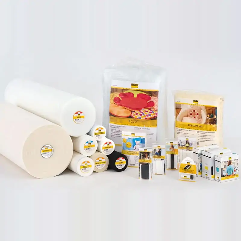 assortimento di stabilizzatori e imbottiture vlieseline