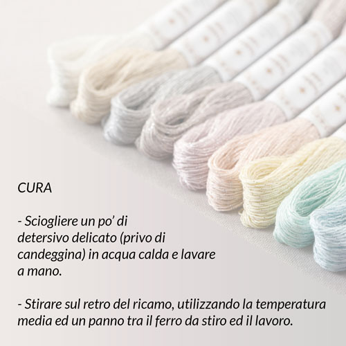 Cura e Lavaggio dei filati Sashiko Lamé